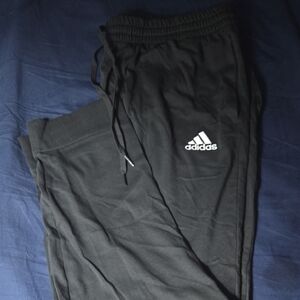Adidas Kids Black Sweatpants with Logo